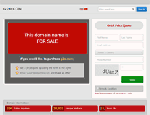 Tablet Screenshot of g2o.com